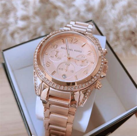 michael kors blair designer mk5263 rose gold chronograph ladies watch|Michael Kors Women's Chronograph Blair Rose Gold.